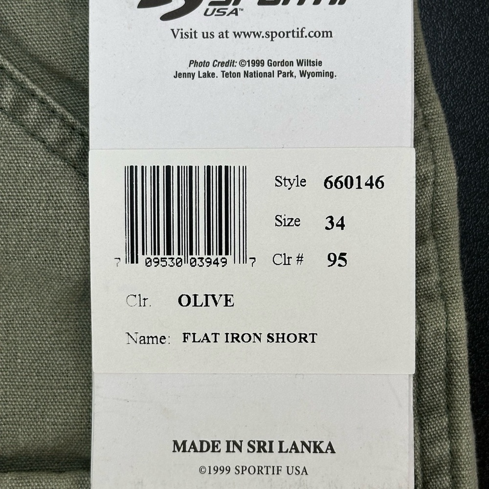 Sportif Olive Flat Iron Cotton Canvas Cargo Shorts 34
Y2K Outdoor Hiking… - Picture 10 of 15